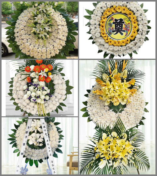 山西太原古交市桃园街道东大岭村花圈速递